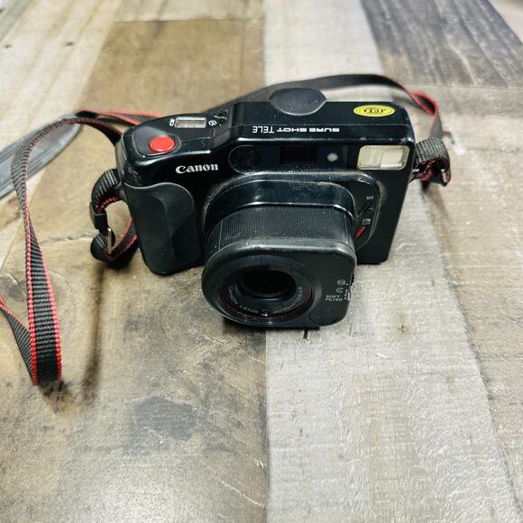 Canon Sure Shot Tele 35mm Camera (40mm/70mm f/2.8/f/4.9 Lens) - Picture 1 of 7